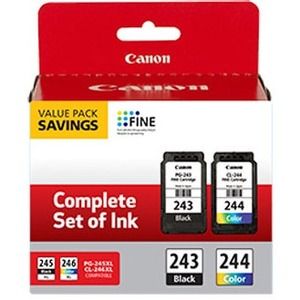 Canon PG-243 and CL-244 Ink Cartridge - Black/Color Ink Cartridges -    MULTI PK
