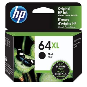 HP 64XL High Yield Black Original Ink Cartridge, N9J92AN
