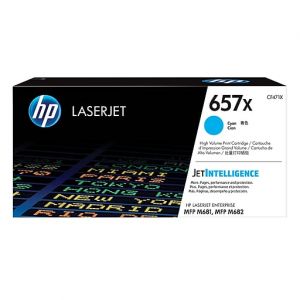 HP 657X High-Yield Cyan Laser Toner Cartridge, CF471X