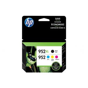 HP 952XL/952 High Yield Black, Standard C/M/Y Ink Cartridges, N9K28AN, Multi Pack