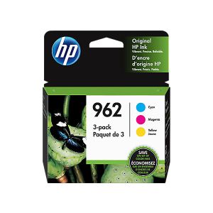HP 962 CMY Color Ink Cartridges, 3 Pack,3YP00AN