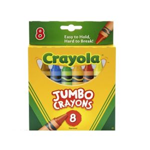 Crayola Jumbo Crayons, Assorted - 8 / Box