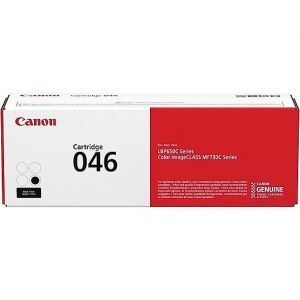 Canon 046 Standard Black Toner Cartridge, 2.2k Yield, 1250C001