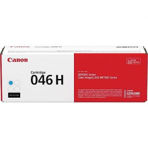 Canon 046H High Yield Cyan Toner Cartridge, 1253C001