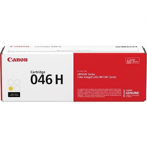 Canon 046H High Yield Yellow Toner Cartridge, 1251C001