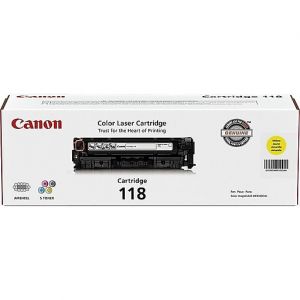 Canon 118 Original Yellow Toner Cartridge, 2659B001AA