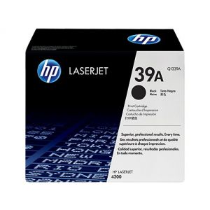 HP 39A Black Original Toner Cartridge in Retail Packaging, Q1339A (18,000 Pages)