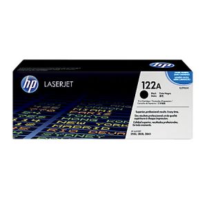 HP 122A Black Original Toner Cartridge in Retail Packaging, Q3960A (5,000 Pages)