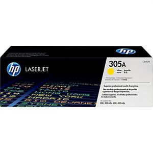 HP 305A Yellow Original Laser Toner Cartridge, CE412A, 2600 Page Yield  