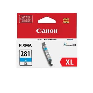 Original Canon CLI-281XL High Yield Cyan Ink Cartridge,2034C001