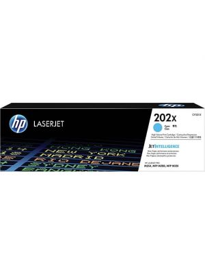HP 202X High Yield Cyan Laser Toner Cartridge, CF501X