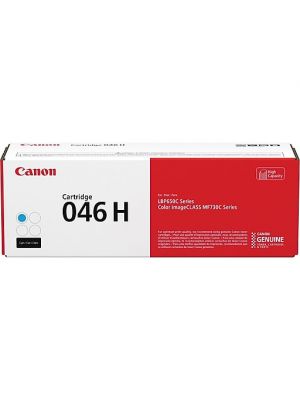 Canon 046H High Yield Cyan Toner Cartridge, 1253C001