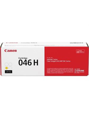 Canon 046H High Yield Yellow Toner Cartridge, 1251C001
