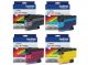 Brother LC406XL High Yield Black/Cyan/Yellow/Magenta Ink Cartridges – LC406XLBKS – LC406XLCS – LC406XLYS – LC406XLMS