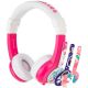 onanoff BuddyPhones Explore Volume Limiting Kids Headphones- Model Explore | Pink Fold-able With In Line Mic | Detachable Cable | Built in Headphone Splitter