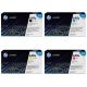 HP 649X 648A BK/C/Y/M Toner Cartridges,4PK, CE260X, CE261A, CE262A, CE263A 