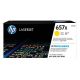 HP 657X High-Yield Yellow Laser Toner Cartridge, CF472X