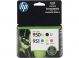 HP 950XL / 951 High Yield Black, Standard Tri-Color Ink Cartridges, C2P01FN, 4PK
