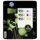 HP 951XL High Yield Cyan/Magenta/Yellow  Ink Cartridges, 3pk, CR318BN 