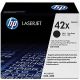 HP 42X High Yield Black Original Toner Cartridge in Retail Packaging, Q5942X (20,000 Pages)