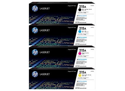 HP 215A Standard Yield BK/C/Y/M Toner Cartridges,4pk, W2310A, W2311A,  W2312A, W2313A